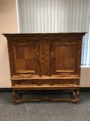 An oak early 20th century sideboard