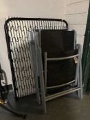 A folding Ikea Z-Bed and two folding garden chairs