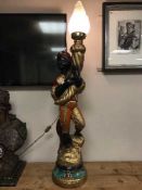 A Blackamoor torchere,