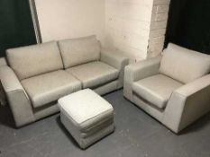A contemporary three piece lounge