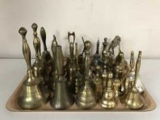 A collection of assorted of metal bells - animals etc