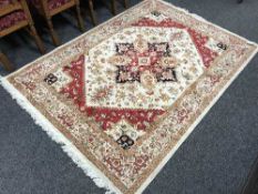 A Persian Heriz rug,