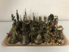 A collection of assorted of metal bells - nautical