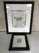 A quantity of framed and unframed photographic prints and Polaroid negatives