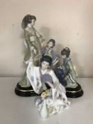 A Lladro figure of a Geisha holding a mirror, 6748,