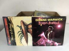 Two boxes of LP records and 45 singles - Madness,