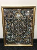 A gilt framed Tibetan Thangka watercolour