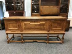 A continental oak sideboard