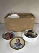 Two boxes of collector's plates, Ringtons plaques,