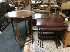 A nest of tables and an occasional table