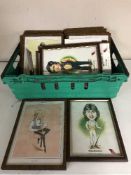 A collection of nineteen assorted snooker caricatures