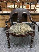 A 19th century armchair