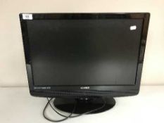 A Teknika 22 inch LCD DVD TV with lead and remote