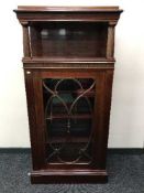 A continental mahogany display cabinet,