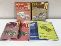 Six Haynes Owners' Workshop Manuals : Chrysler Alpine (no ref), Opel Kadett (395),