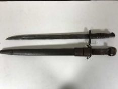 An American bayonet dated 1917,