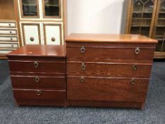 A mahogany effect dressing table,