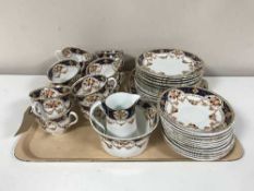 A tray of antique Phoenix china tea service