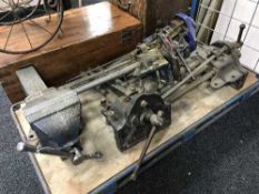 Five wood working bench vices