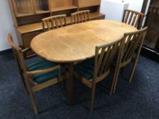 A late 20th century eight piece Merrydew dining room suite
