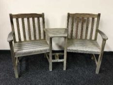 A garden Tete-a-tete seat