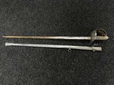 A late 19th century infantry sword