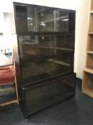 Four section Simplex stacking library bookcase