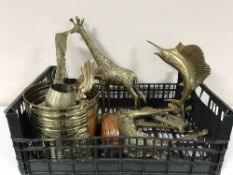 A box of brass ware inc.