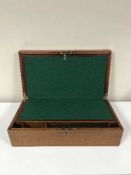 A Victorian style mahogany writing box