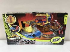 Three boxes of toys, RC cars,