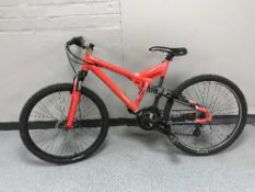A Shimano full suspension mountain bike