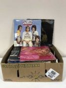 A box of LP records - Elton John, Stevie Wonder,