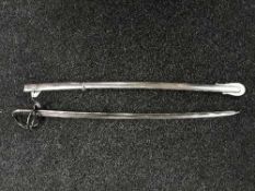 A 19th century British light cavalry trooper's sword