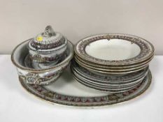 Thirteen pieces of early 20th century Till & Sons dinner ware