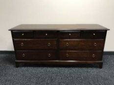 A Stag Minstrel eight drawer chest
