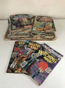 Approximately eighty mid 20th century and later DC comics - Aquaman, Cat Woman,