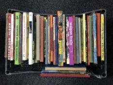 A box of mid 20th century and later books and annuals - Pictorial history of westerns, Lone Ranger,