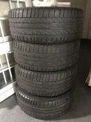 Four Mercedes C Class alloy wheels with tyres