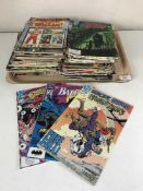 Approximately eighty mid 20th century and later DC comics - Detective, Batman,