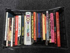 A box of books relating to Hollywood and the movie industry - Cary Grant,