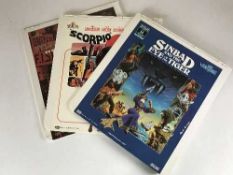 Two boxes of CED video discs