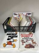 A box of books relating to Disney