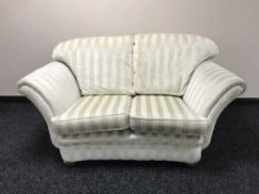 A contemporary two seater settee