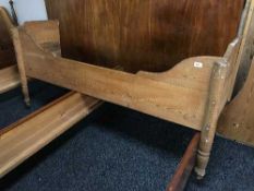 A rustic pine trough