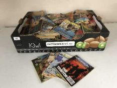 Two boxes of mid 20th century Commando Starblazer & Chiller Library pocket comics