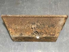A cast iron trough