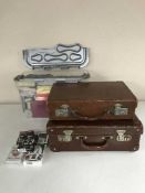 A box containing a large quantity of playing cards,