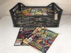 A basket of assorted Marvel and DC Comics - Super Rider, Overkill,
