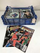 Approximately eighty mid 20th century and later DC comics - Justice League, Aqua Man,