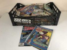 Two boxes of comics and magazines relating Science Fiction - Sting Ray,